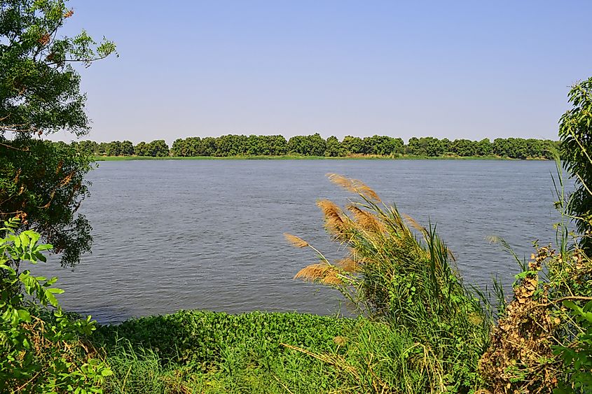 The White Nile flowing through South Sudan.