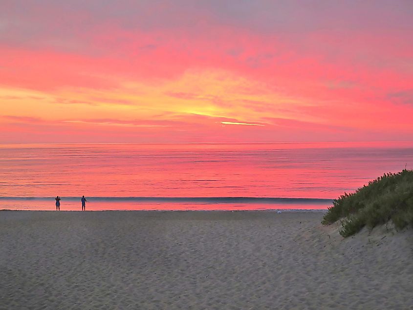 Sunrise on Topsail Island, North Carolina.