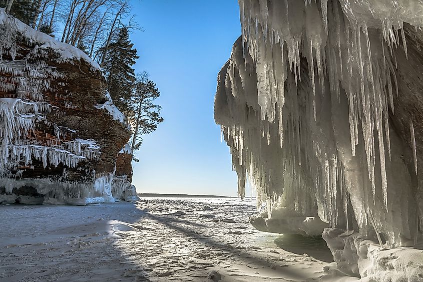 Meyers Beach at Bayfield, Wisconsin.