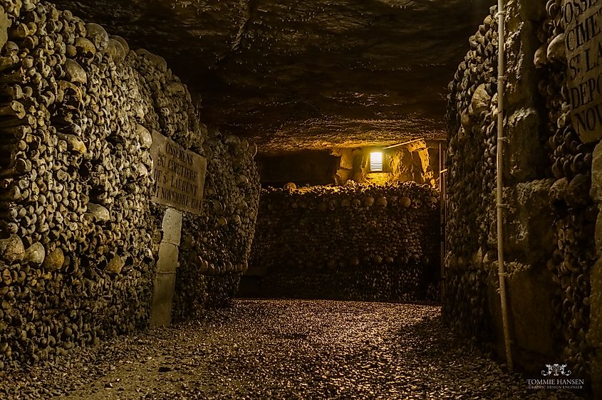 The Catacombs of Paris, France. 