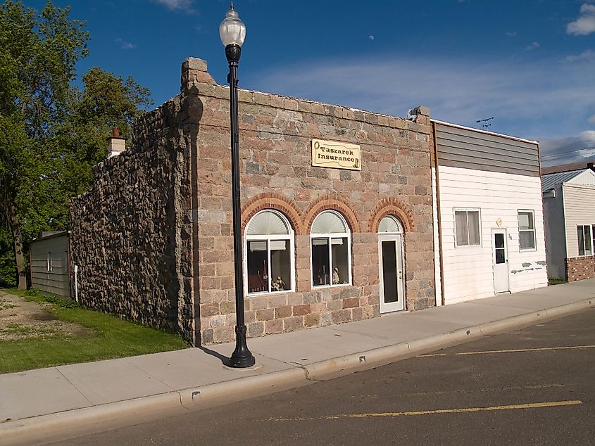 Street in Kulm, North Dakota, 