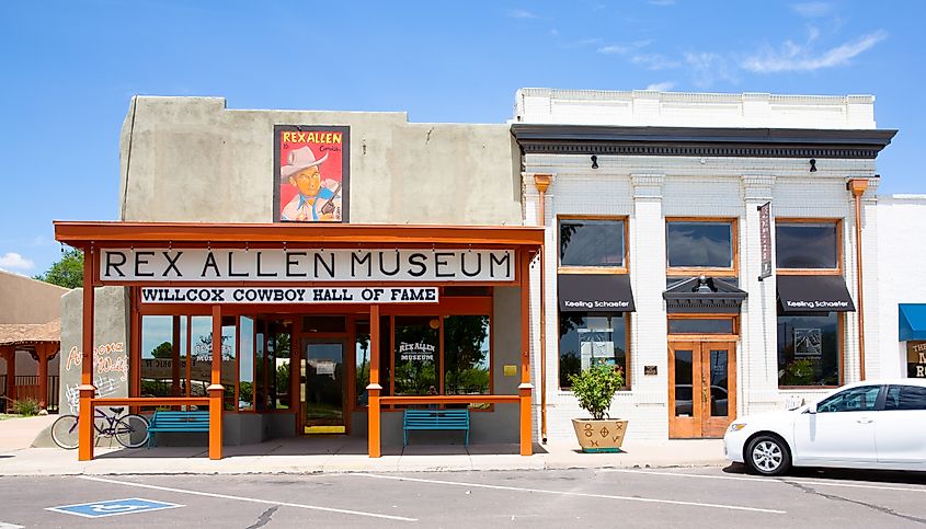 Rex Allen Museum in Willcox, Arizona. Image credit Traveller70 via Shutterstock.com.