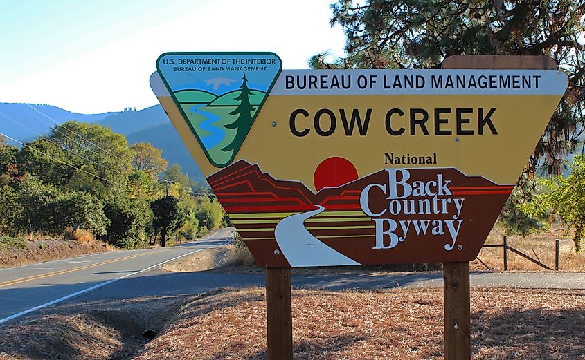 Cow Creek Tour Route (Credit: Bureau of Land Management Oregon and Washington from Portland, America, Public domain, via Wikimedia Commons)