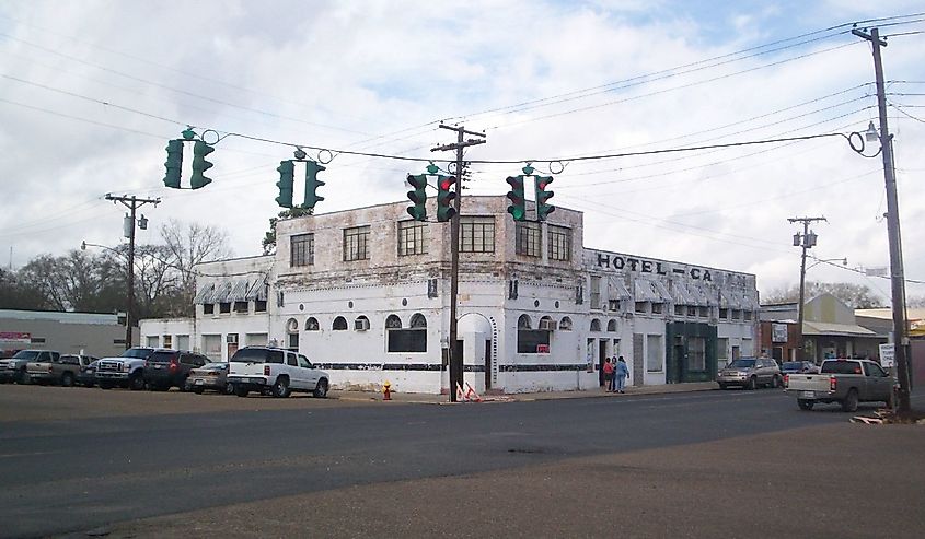 Hotel Cazan in Mamou, Louisiana.