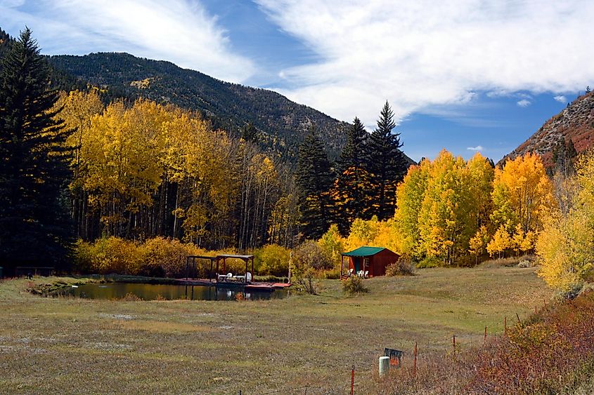 Fall colors in Red River, New Mexico