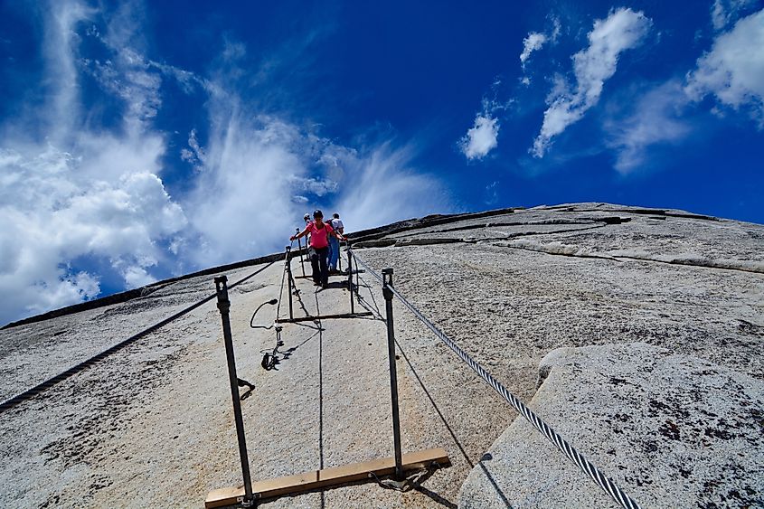 half dome in yosemite