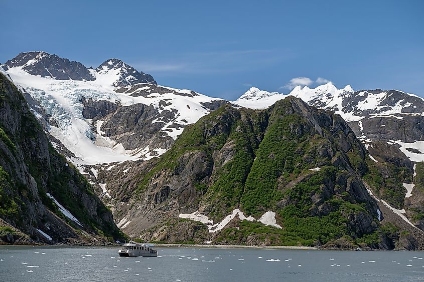 Kenai Fjords National Park Glacier Cruise in Alaska.
