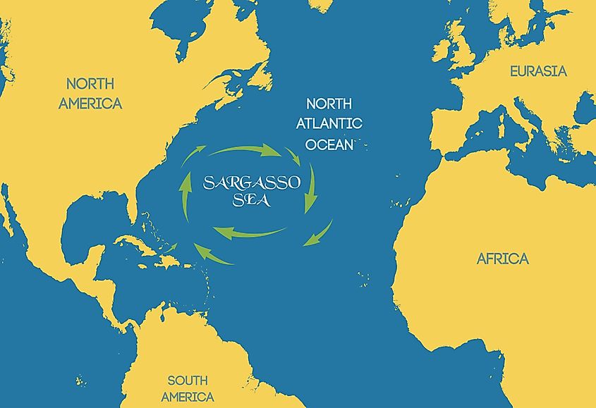 The Location of Sargasso Sea