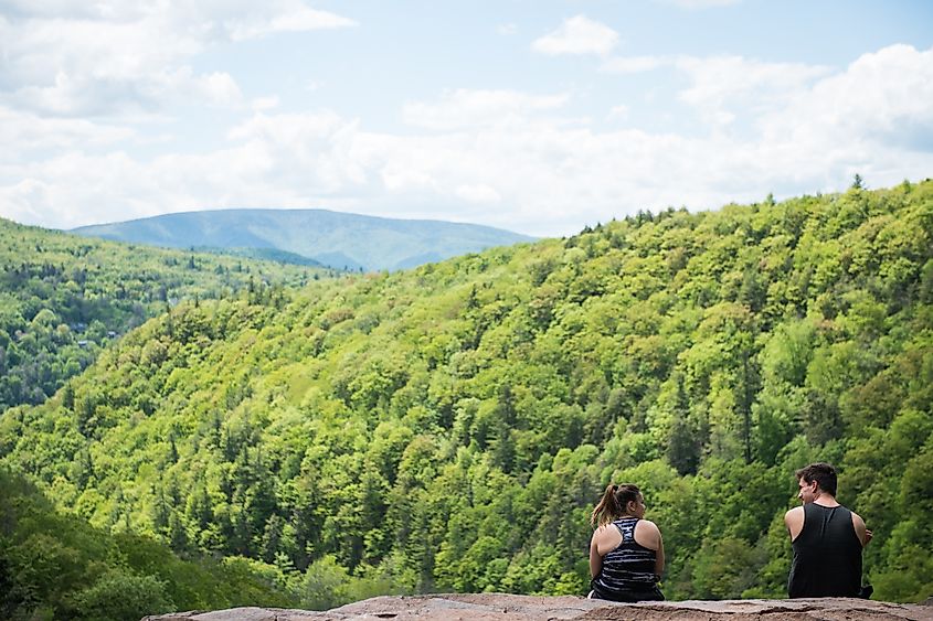 Hikers in the Catskill Mountains