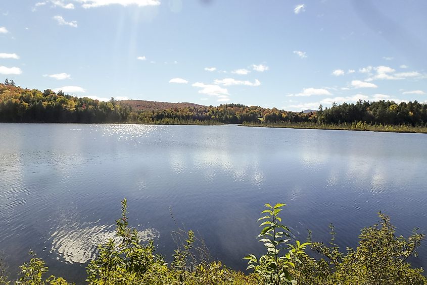 View of Lake Clear in New York, via 