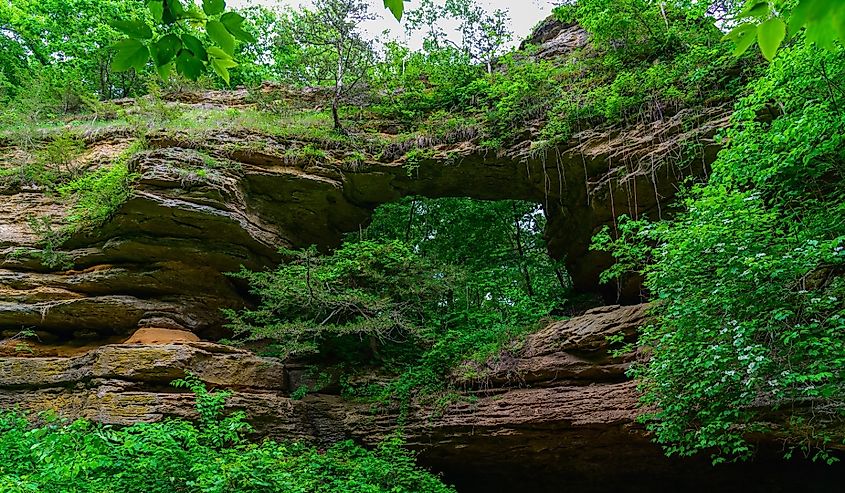 Natural Bridge at Natural Bridge State Park, near Freedom, Wisconsin.