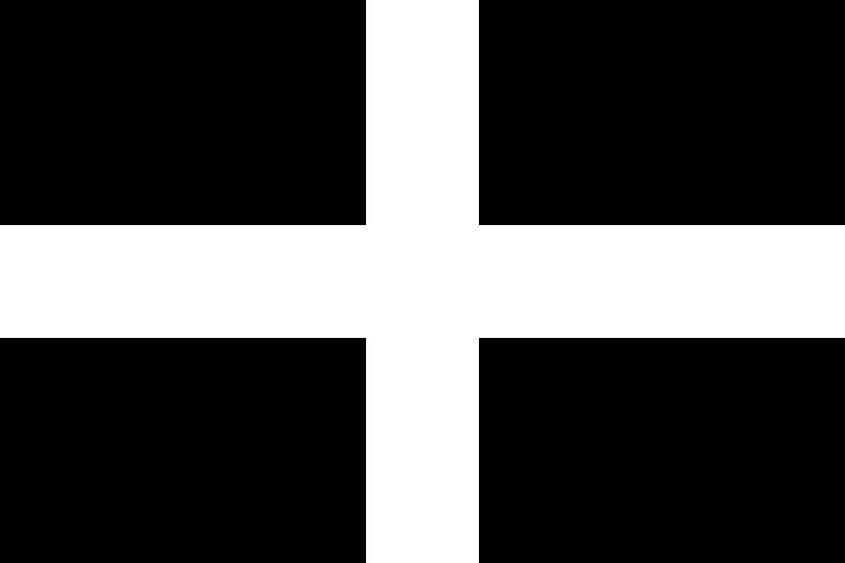 black and white flag