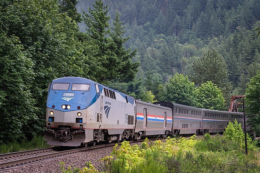 Amtrak's Empire Builder overnight passenger train