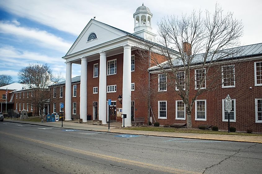 Greenbrier County Courthouse in Lewisburg, West Virginia. Editorial credit: ThomasPerkins.org / Shutterstock.com