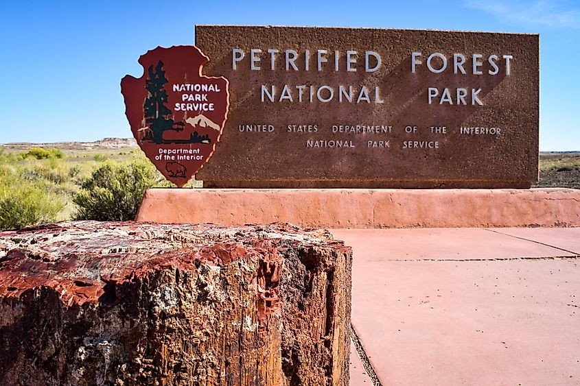 Petrified Forest Sign