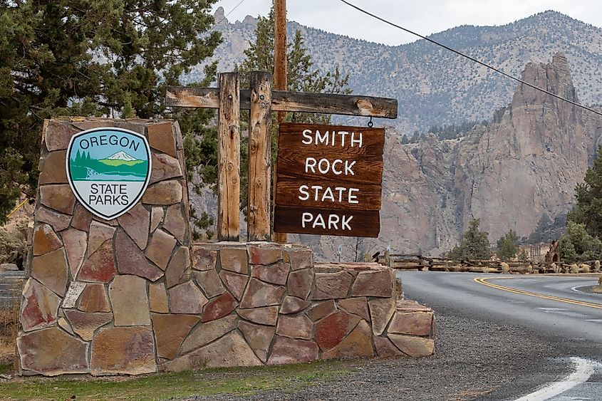 The majestic scenery of the Smith Rock State Park, Oregon