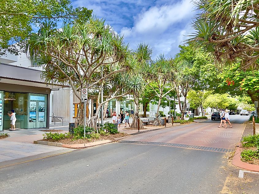 Hastings Street in Noosa Heads, Queensland.