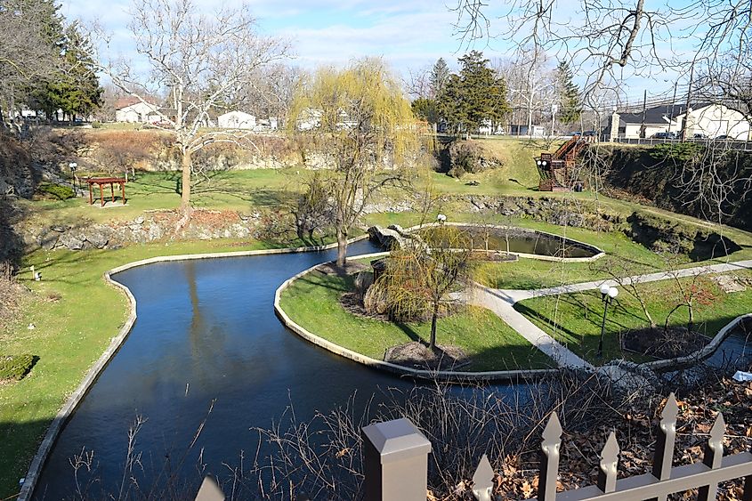 The Sunken Gardens in Huntington, Indiana.