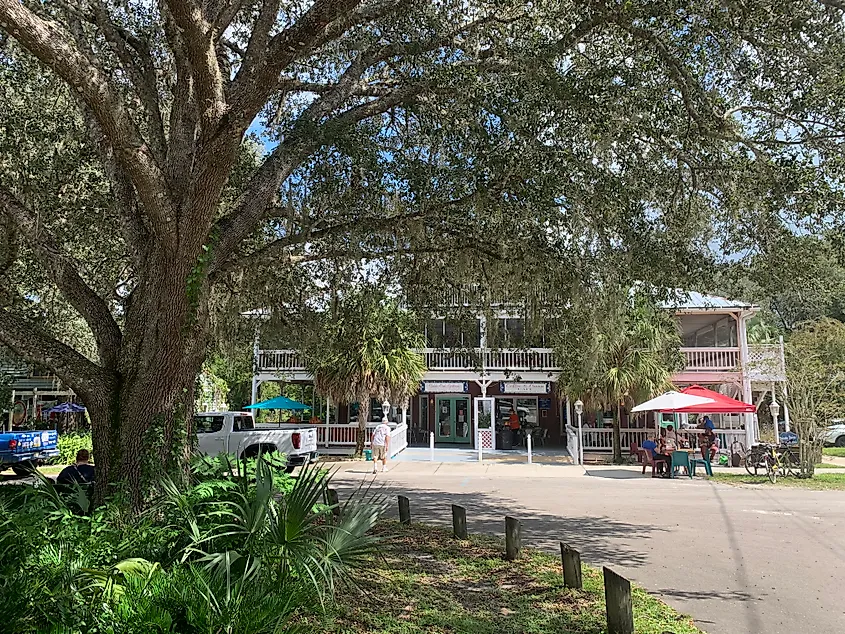 The Commercial District of Micanopy, Florida. 