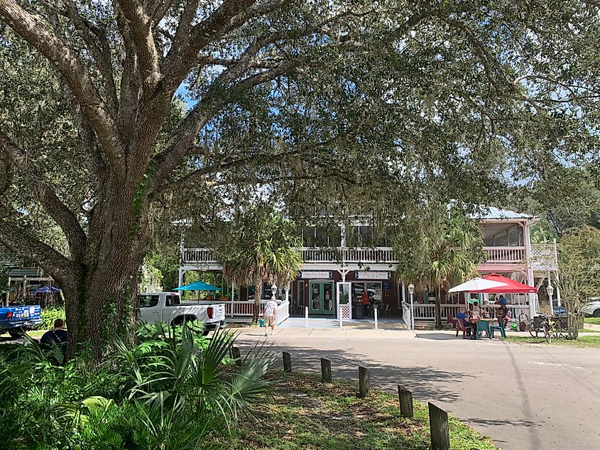 The Commercial District of Micanopy, Florida