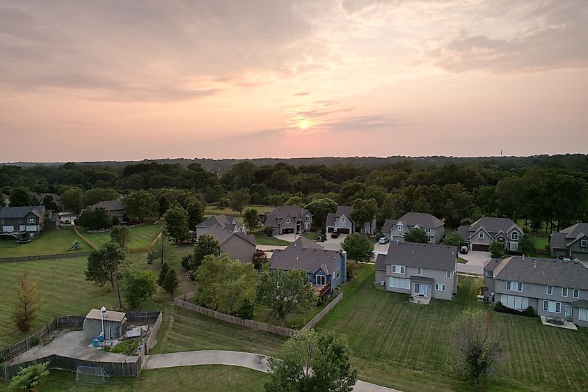 Lees Summit, Missouri Lake. 