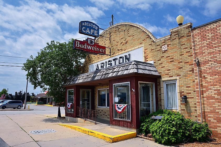 The Ariston Cafe in Litchfield, Illinois on Route 66