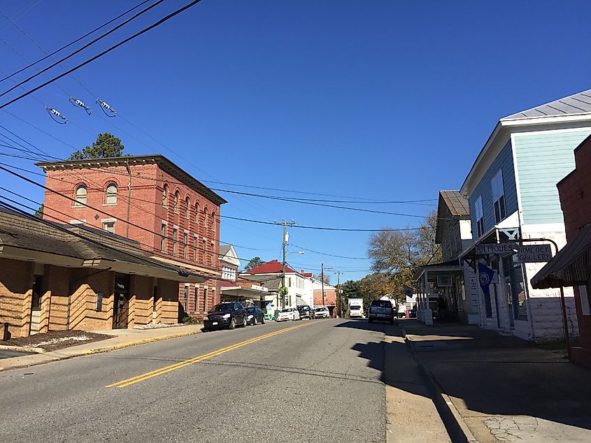 The Historic District in Urbanna, Virginia.