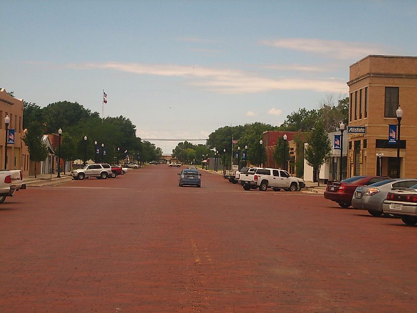 Downtown Panhandle, Texas.