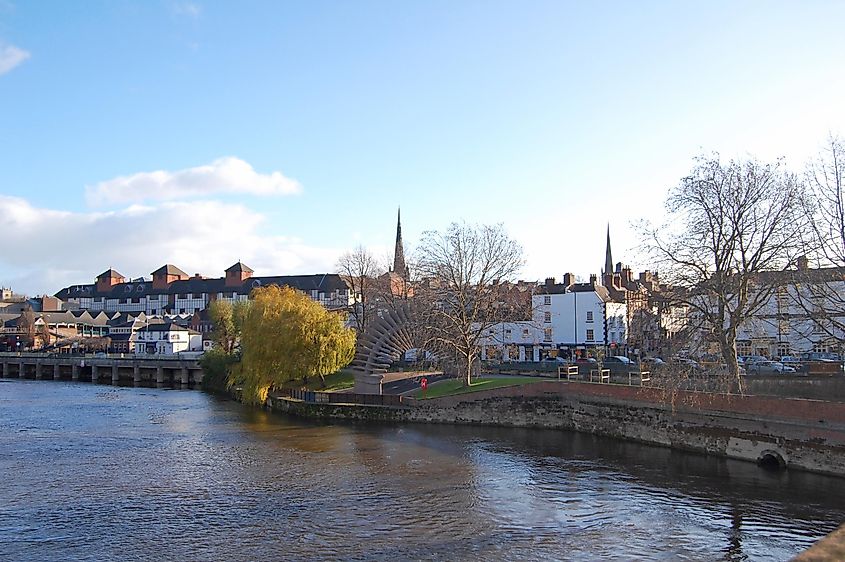 Shrewsbury, where the Pengwern Kingdom may have stood.