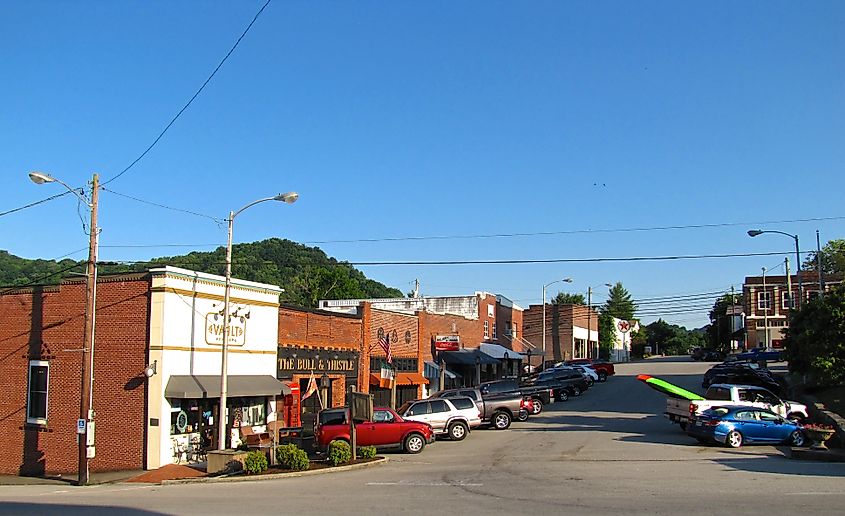 Downtown Gainesboro, Tennessee.