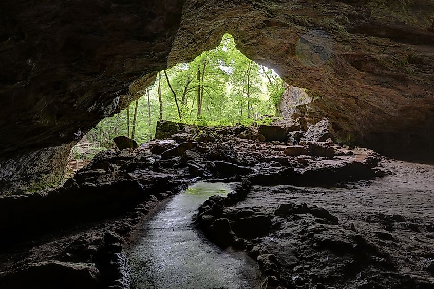 Dancehall Cave Maquoketa Caves State Park, Maquoketa Iowa.