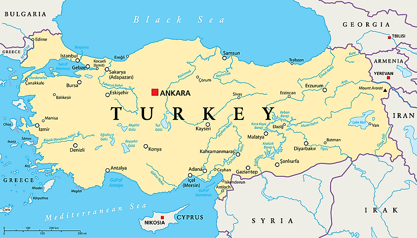 Turkey map