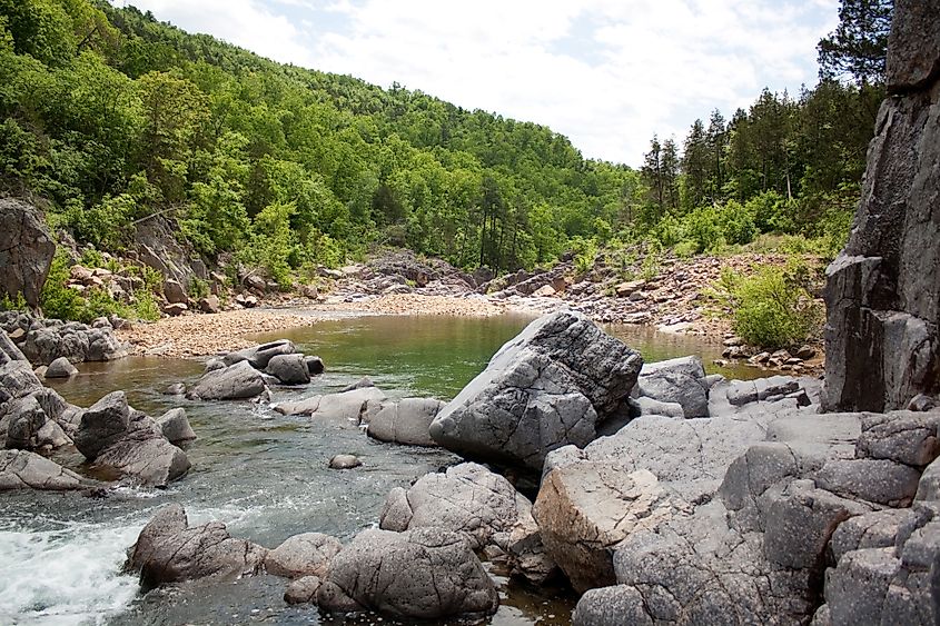 The shut-ins at Johnson's Shut-Ins State Park in Missouri.