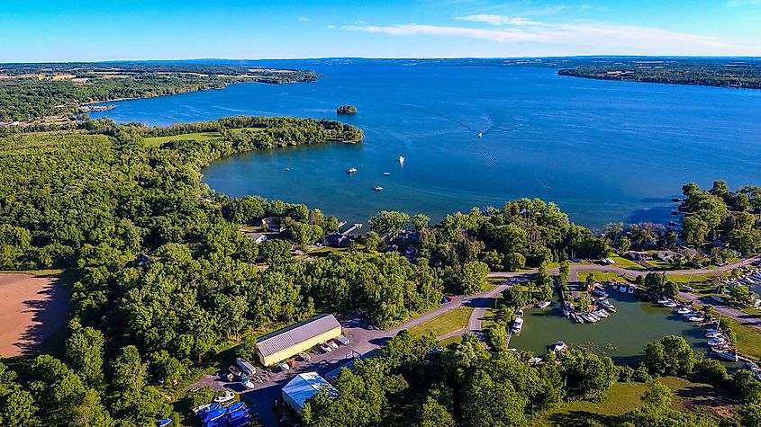 Union Springs Cove in the Cayuga Lake.