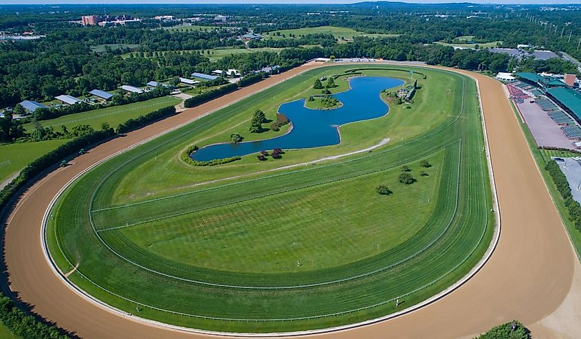 Delaware Park and race track, Newark, Delaware.