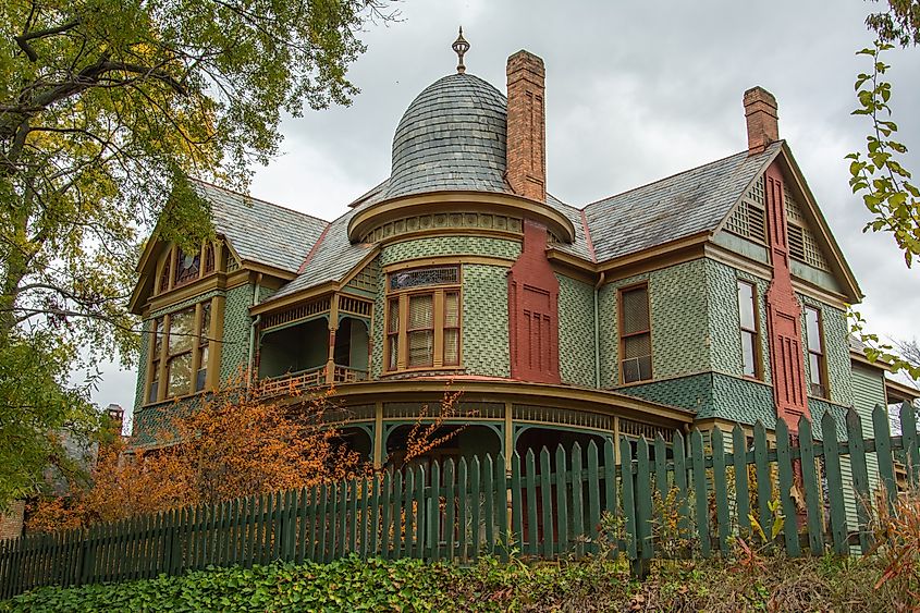 A historic residential building in the Quapaw Quarter area of Little Rock, Arkansas.