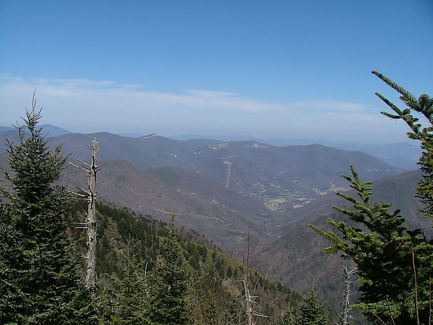 View from Waterrock Knob near Maggie Valley, North Carolina.