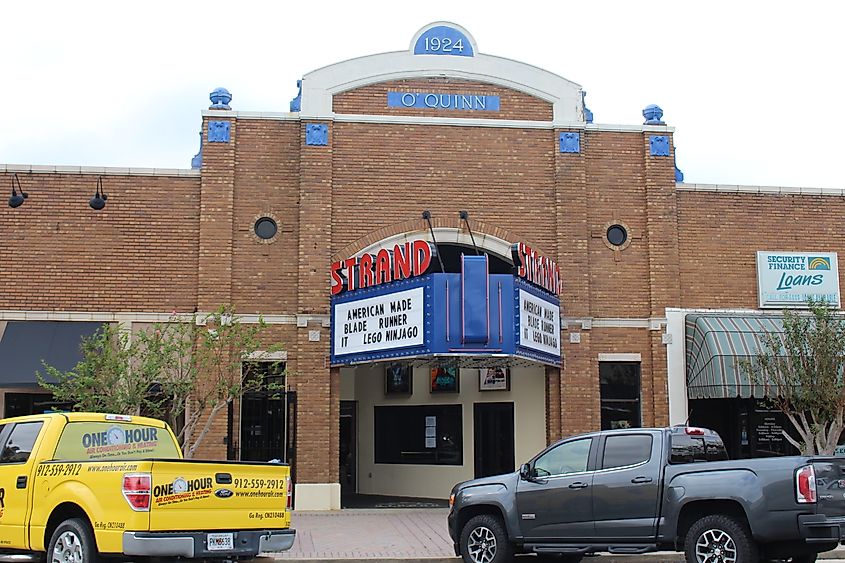 The Strand Theater in Jesup, Georgia.