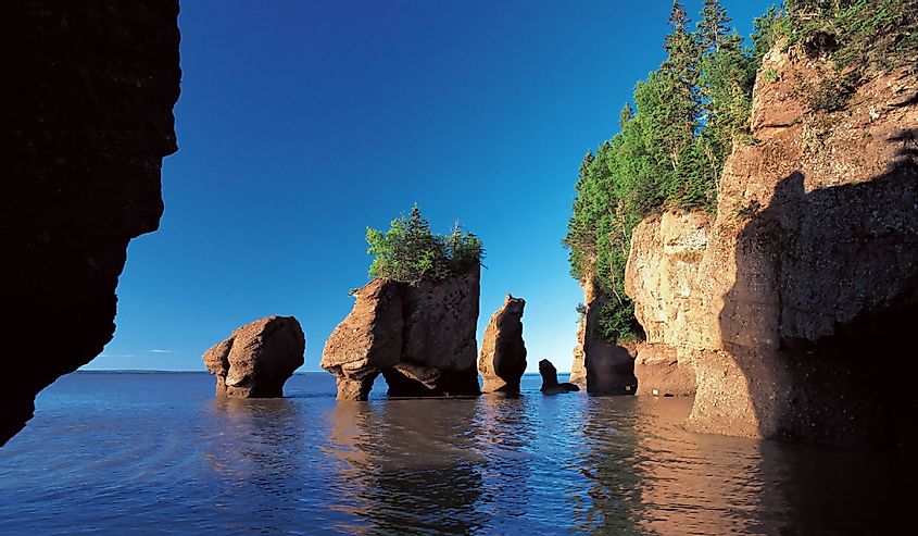 Bay of Fundy, Hopewell Rocks, New Brunswick, Canada