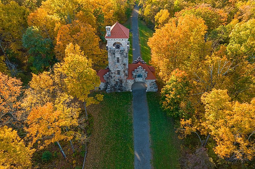 Fall colors in New Paltz, New York.