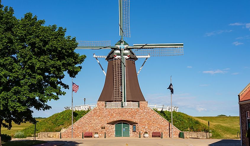 The De Immigrant Windmill on the historic Lincoln Highway in Fulton.