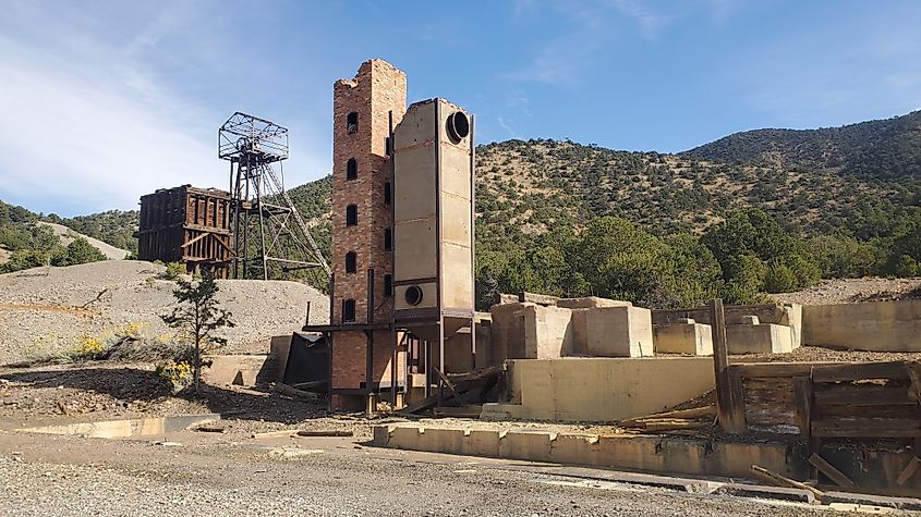 The Kelly Ghost Town in New Mexico.