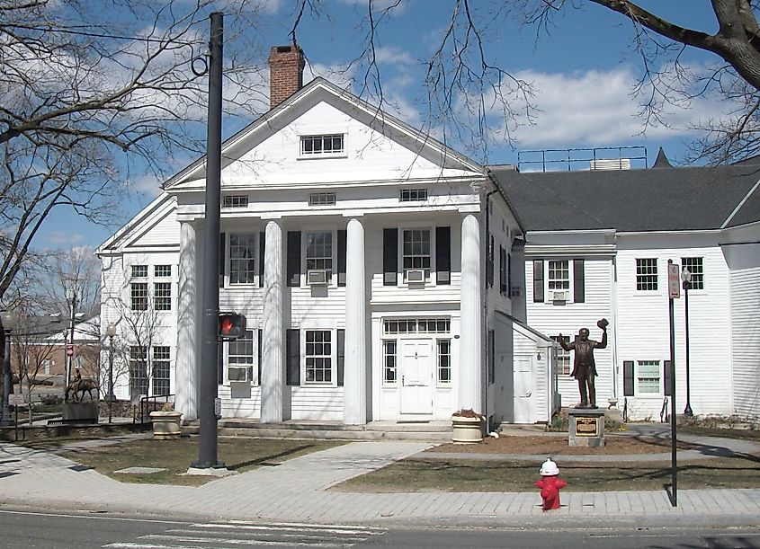 Seth Seelye House in Bethel, Now a Public Library, Photo by By Doug Kerr