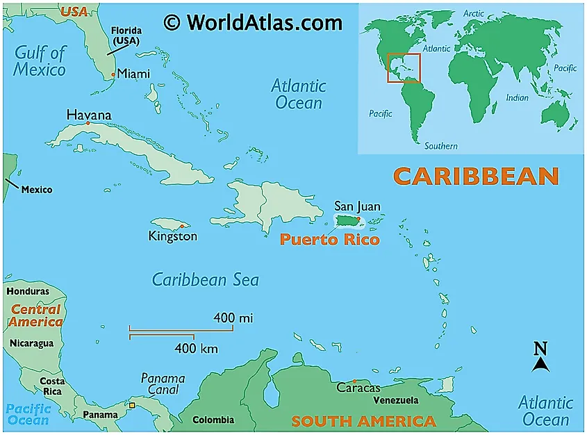 Puerto Rico location map