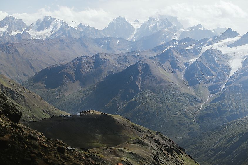 Beautiful view of the Caucasus mountains