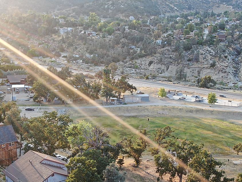 Aerial view of Frazier Park, California