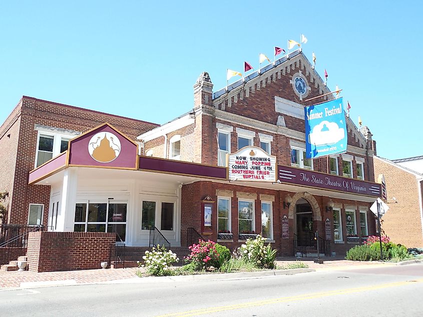 The historical Barter Theatre in Abingdon, Virginia.