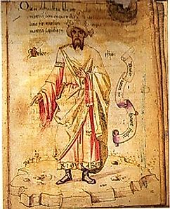 The alchemist Jabir ibn Hayyan, from a 15th century European portrait 
