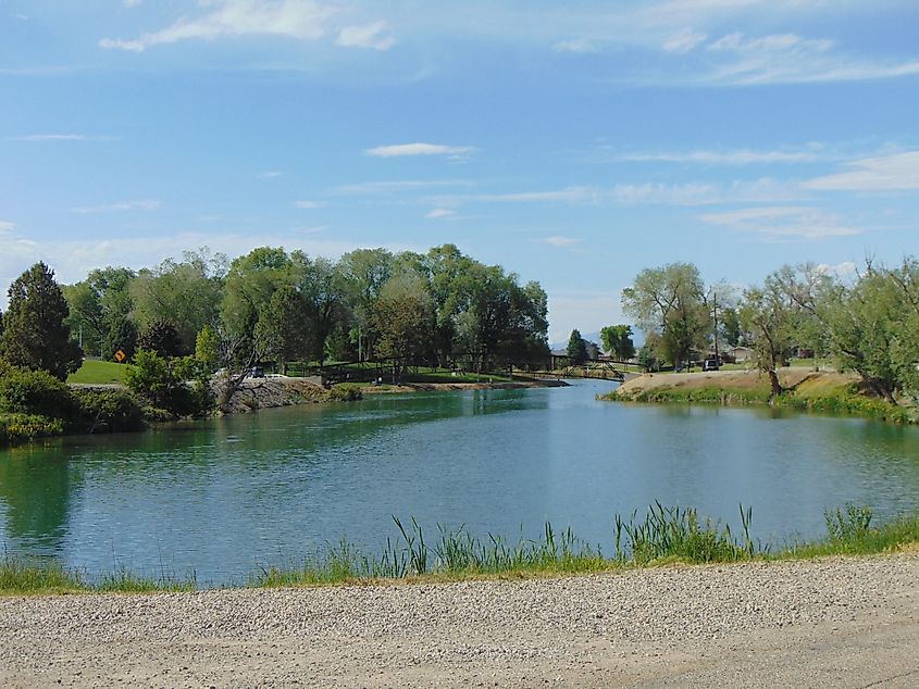 North across Salem Lake (locally known as Salem Pond).