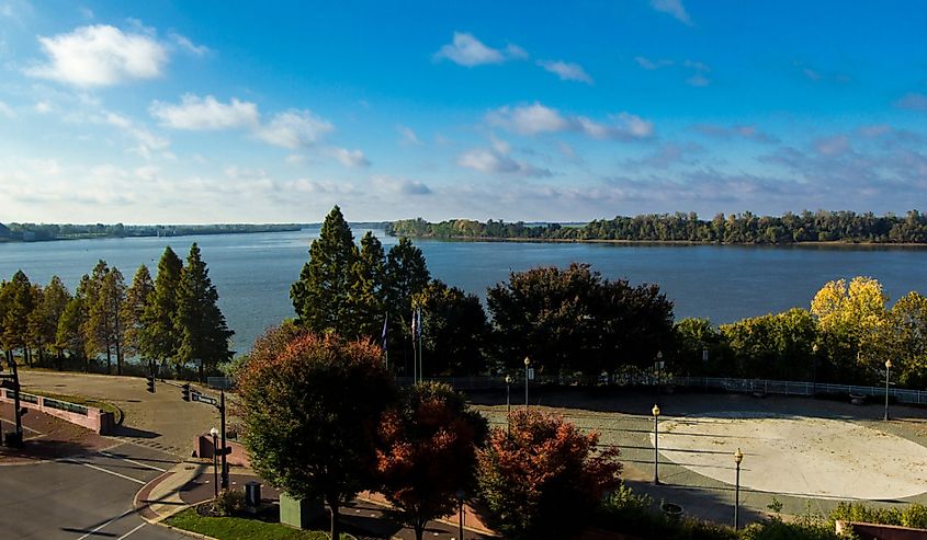 Ohio River at Evansville, Indiana.